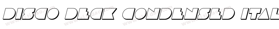 Disco Deck Condensed Italic字体转换